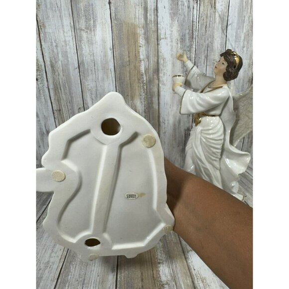 Grandeur Noel #192 Porcelain Angels Set 2000 Collectors Edition 2 Angels - Picture 6 of 11